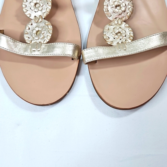 Jack Rogers Gold Women's Sandals Size 9 - Picture 3 of 7